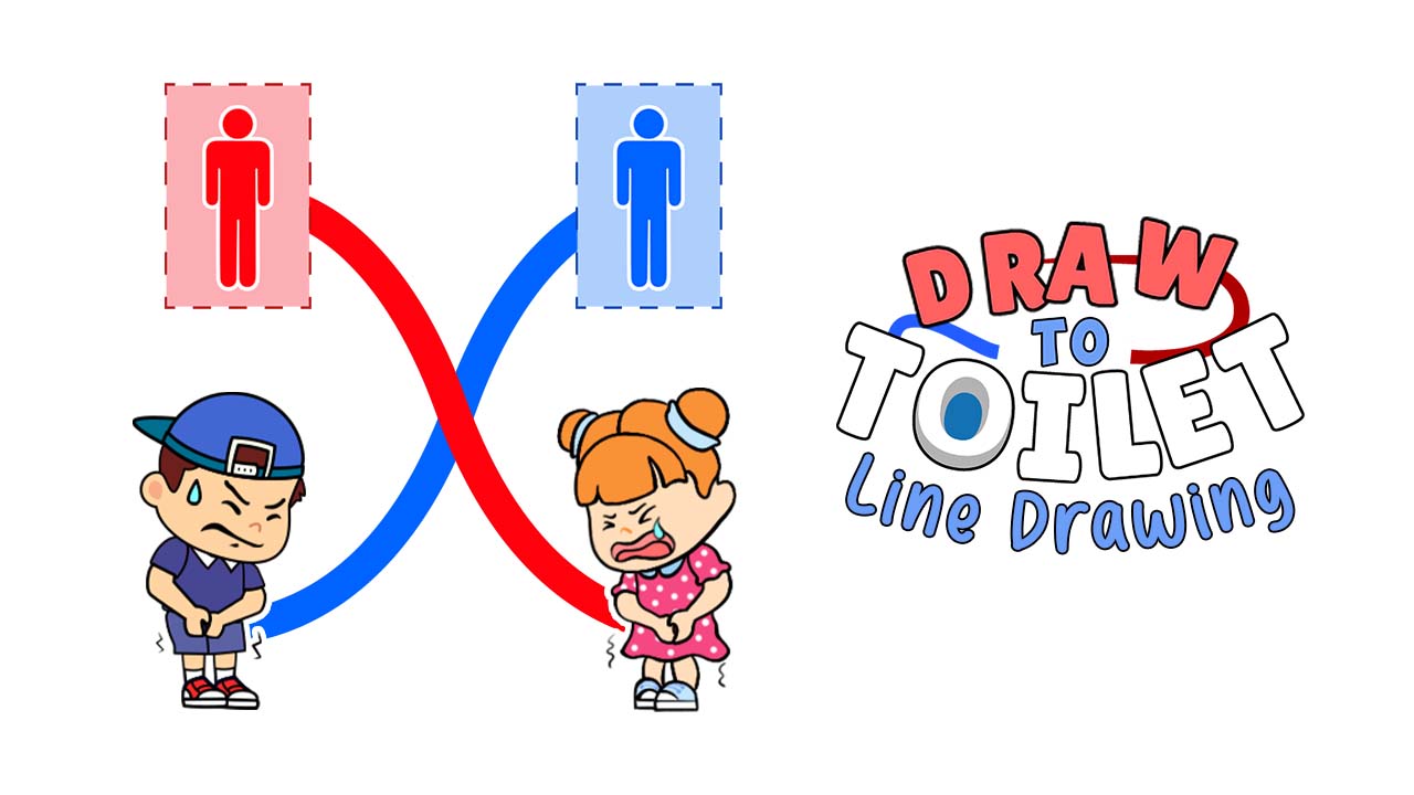 Image Draw To Toilet - Line Drawing